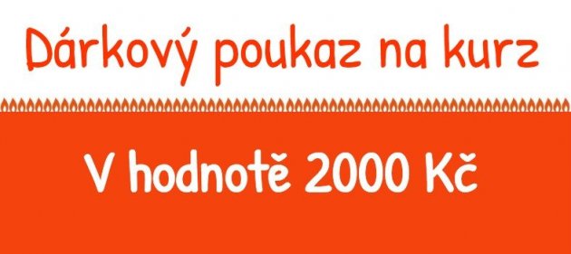 Dárkový poukaz na kurz v hodnotě 2000 Kč