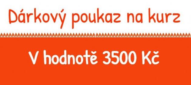 Dárkový poukaz na kurz v hodnotě 3500 Kč